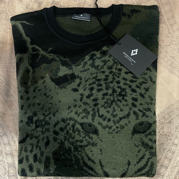 Marcelo Burlon County Of Milan Men Wool Tiger Sweater - Picture 8 of 8